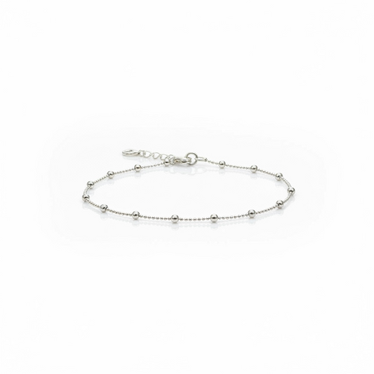 Pulseira De Prata Satélite Orbit 19.5 CM