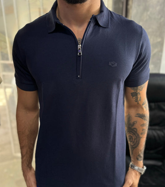 Polo ARMANI Piquet | Zip Placket – Night Edition