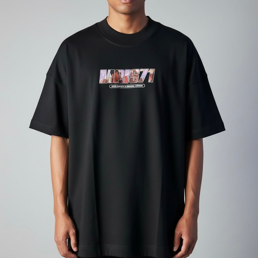 Camiseta Oversized | +71 Michael Jordan | Preta