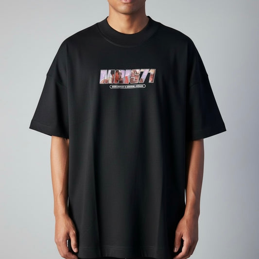 Camiseta Oversized | +71 Michael Jordan | Preta