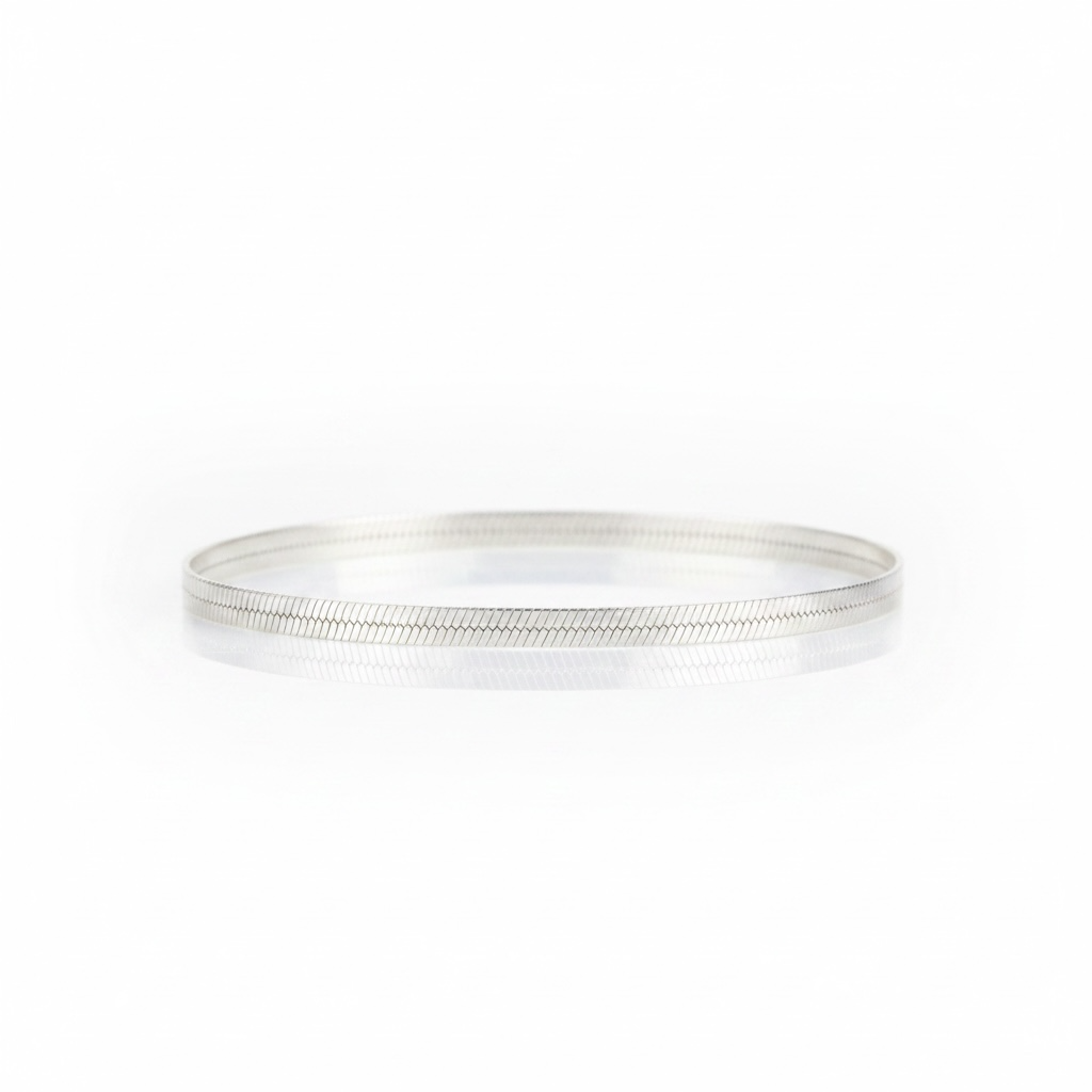 Pulseira De Prata Herring Bone 19CM
