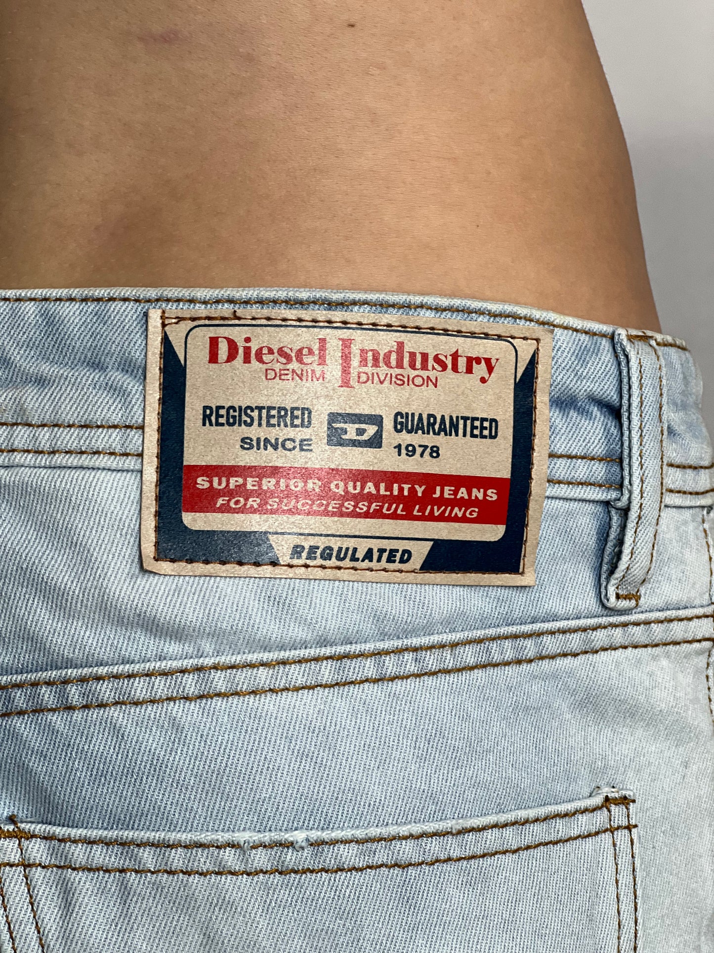 Bermuda Jeans Diesel| Denin Stretch - White blue