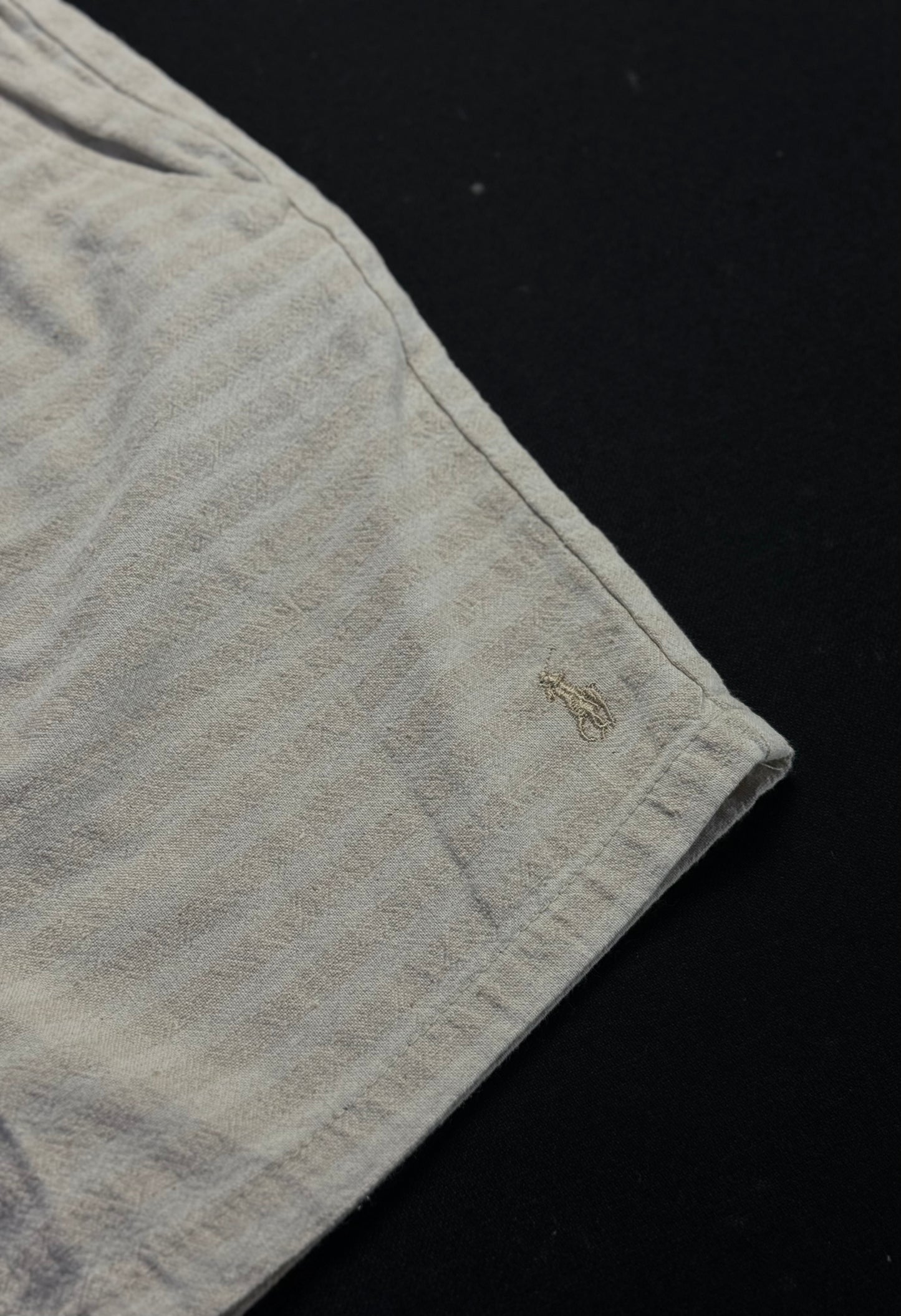 Short Casual Ralph Lauren | Linho Vibes - Listrado com creme
