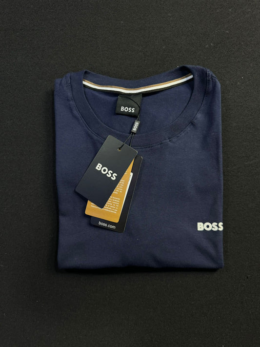 Camiseta Boss | Pima Cotton - Azul Marinho