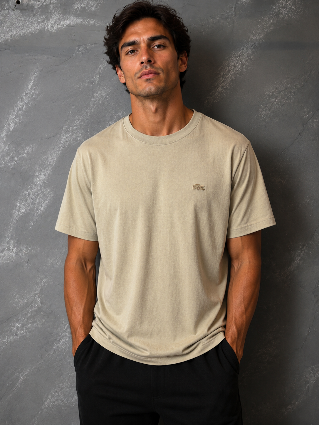 T-Shirt Lacoste | Tee Genuine Cotton Tanguis Pima - Creme