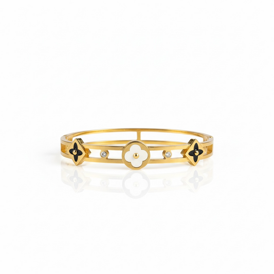 Bracelete Louis V | Iconic Luxury 2 anos de garantia - Gold Steel