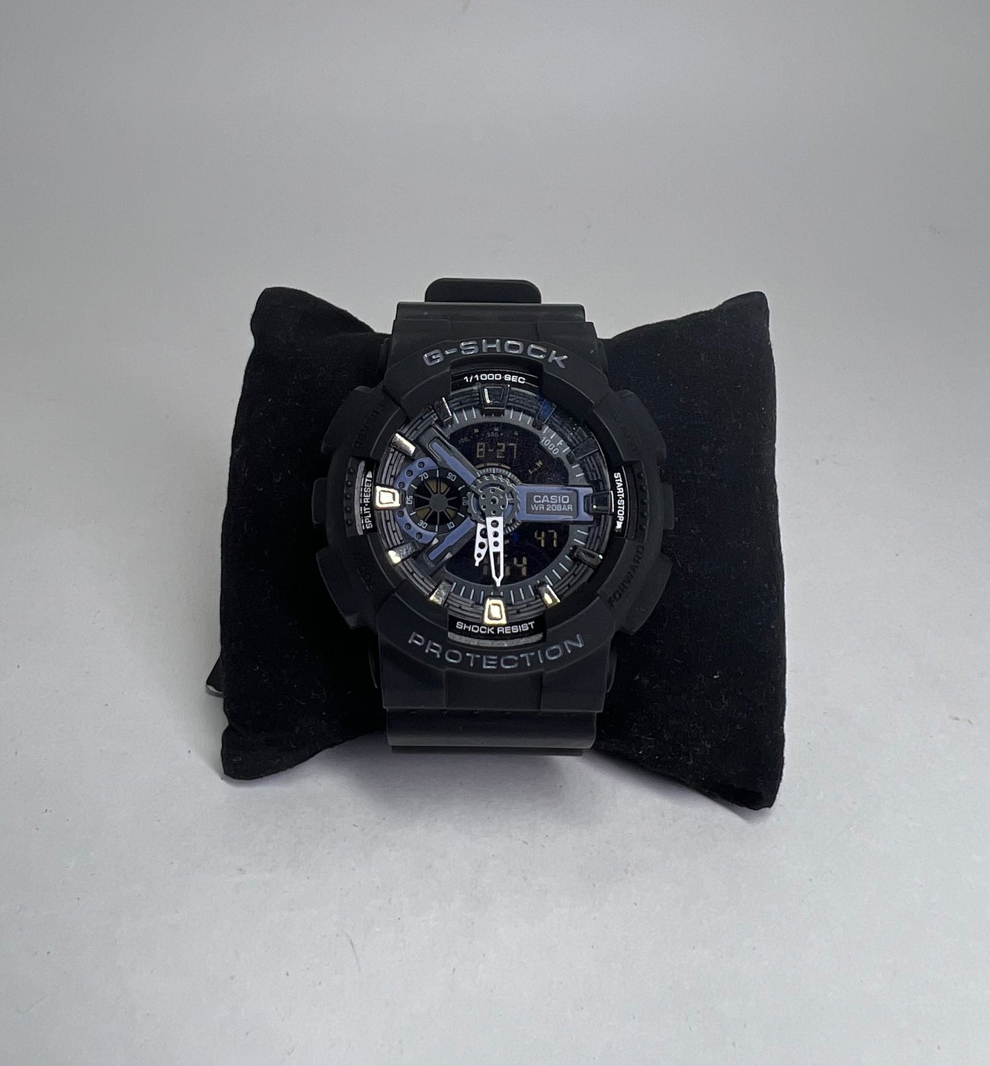 RELÓGIO G - SHOCK PRETO FUNDO AZUL