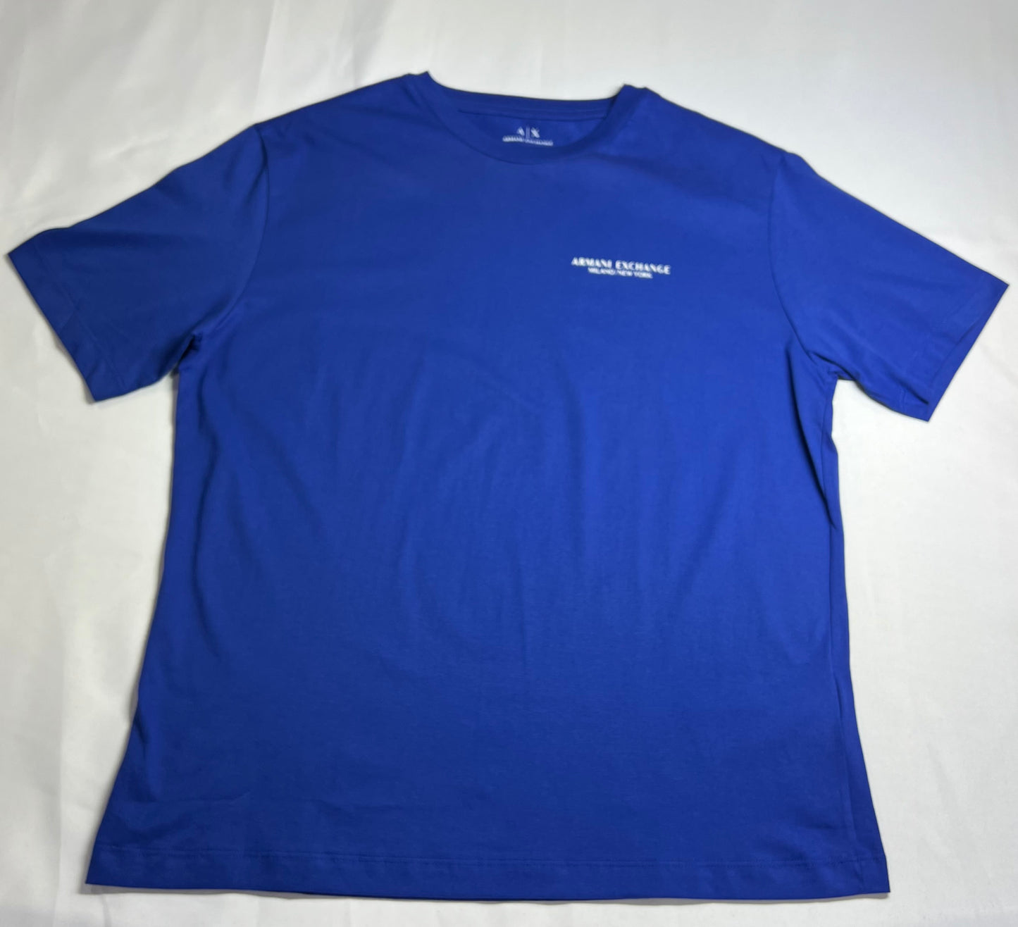 CAMISETA ALGODÃO PIMA ARMANI EXCHANGE AZUL BIC