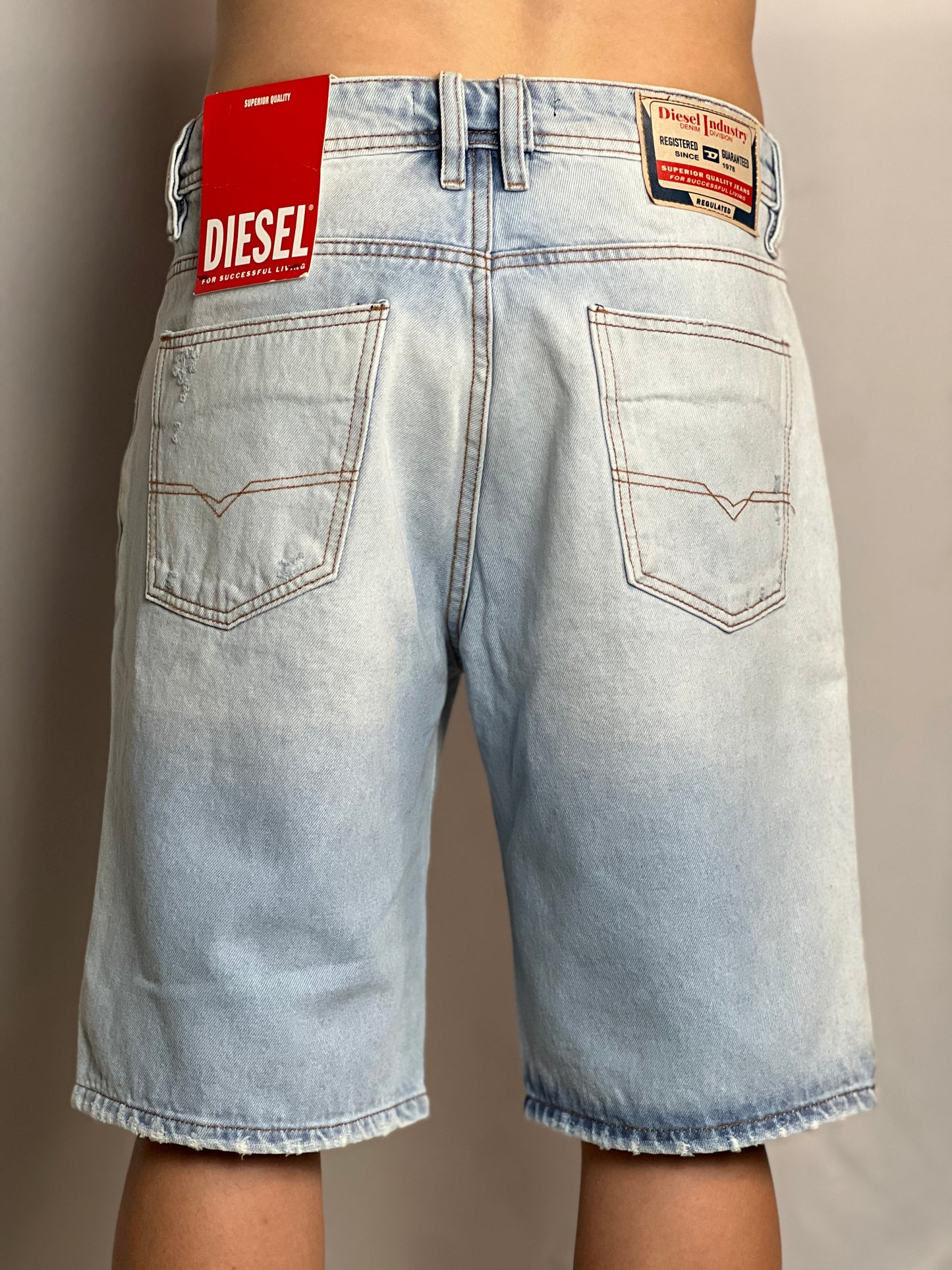Bermuda Jeans Diesel| Denin Stretch - White blue