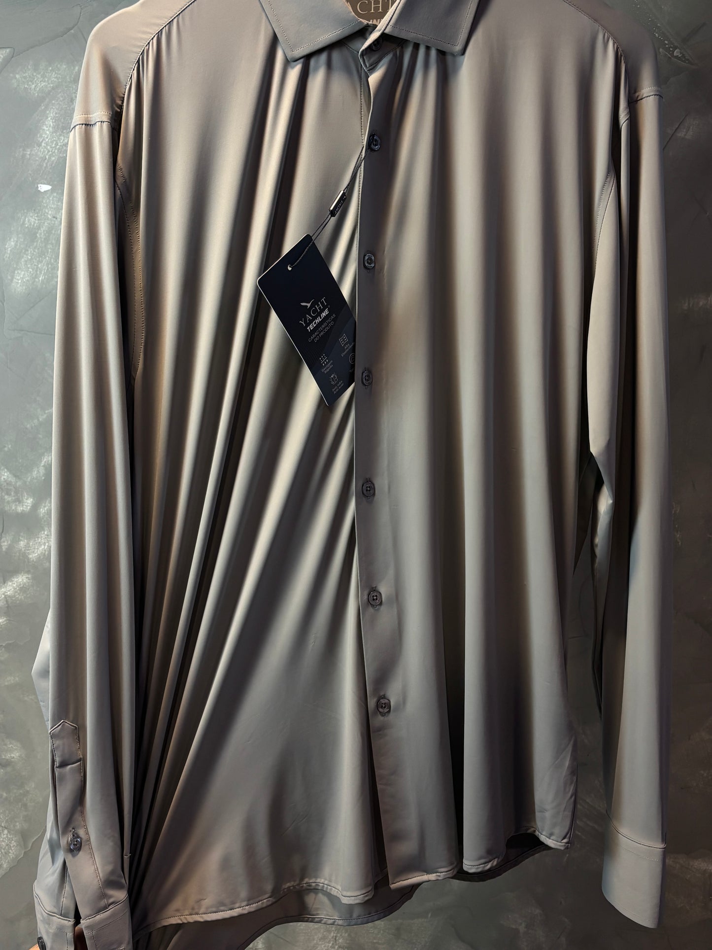 Camisa Social Yacht - Slim Fit  - Grafite