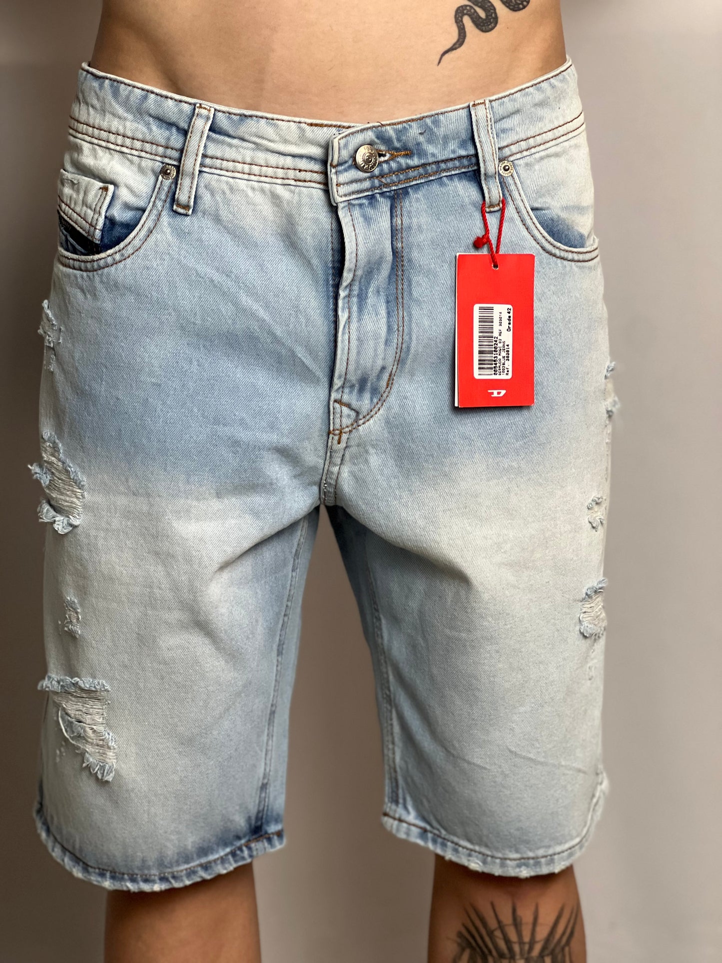 Bermuda Jeans Diesel| Denin Stretch - White blue
