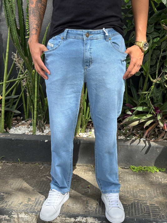 Calça Favoretti | Baggy Fit - Ice Blue Indigo Vintage Favø
