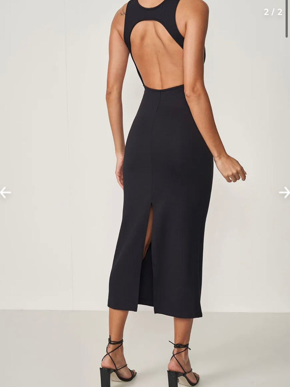 VESTIDO COLCCI JEANS PRETO