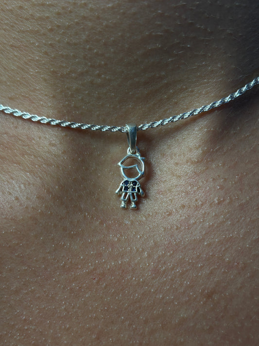 PINGENTE MENINO PRATA