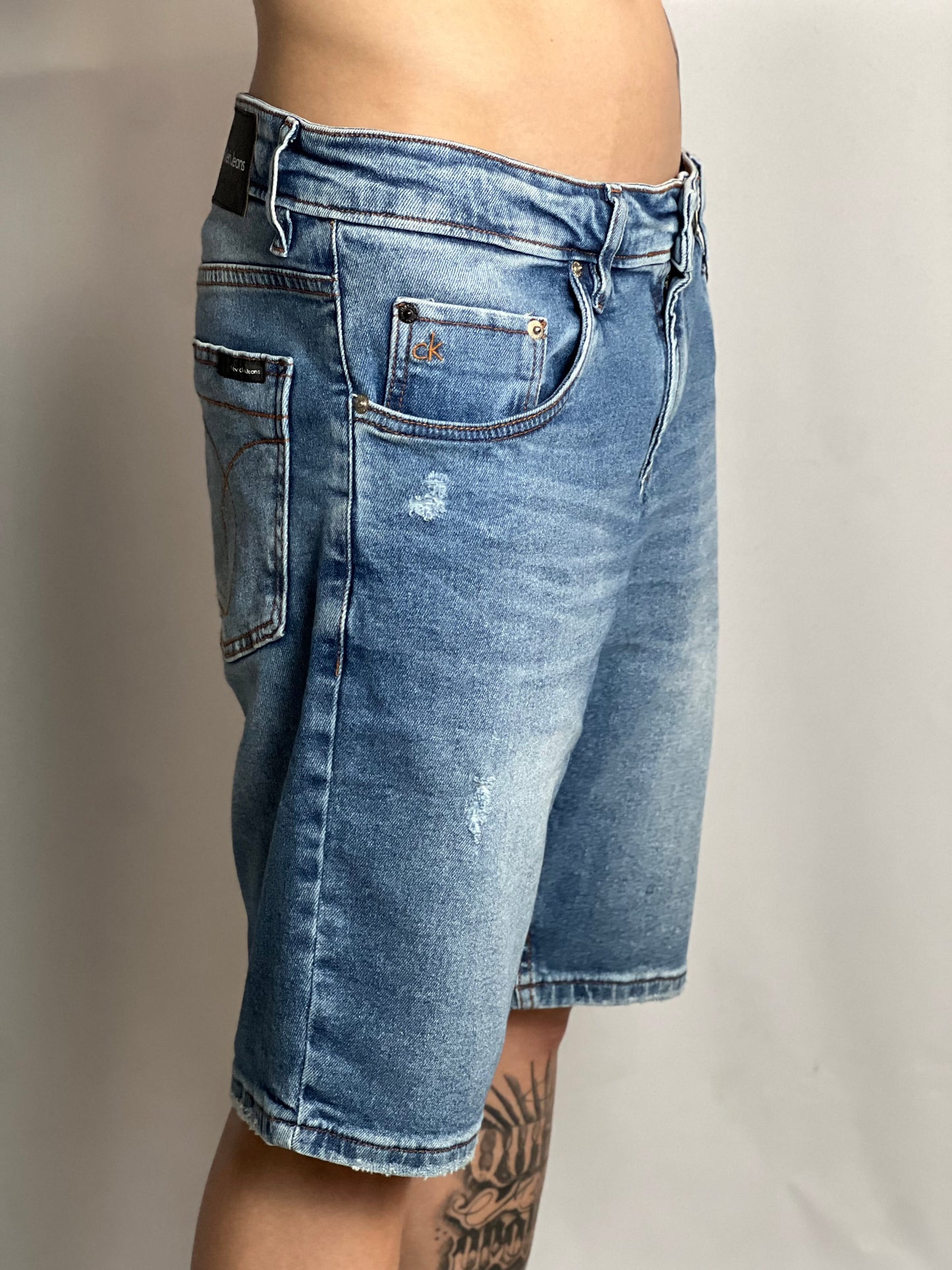 Bermuda Jeans X | Denim Crown - Blue Wash