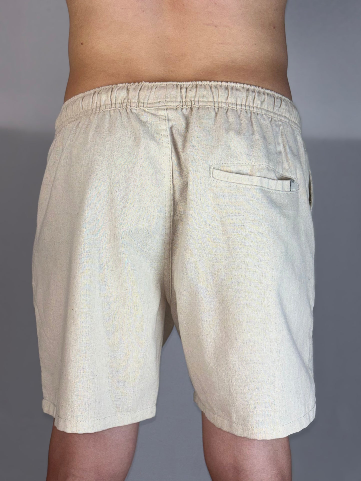 Short Casual Polo Ralph Lauren | Linho Natural Flow - Bege