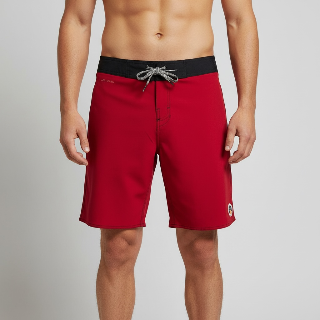 Bermuda Osk| Tactel Surf - Red Scarlet