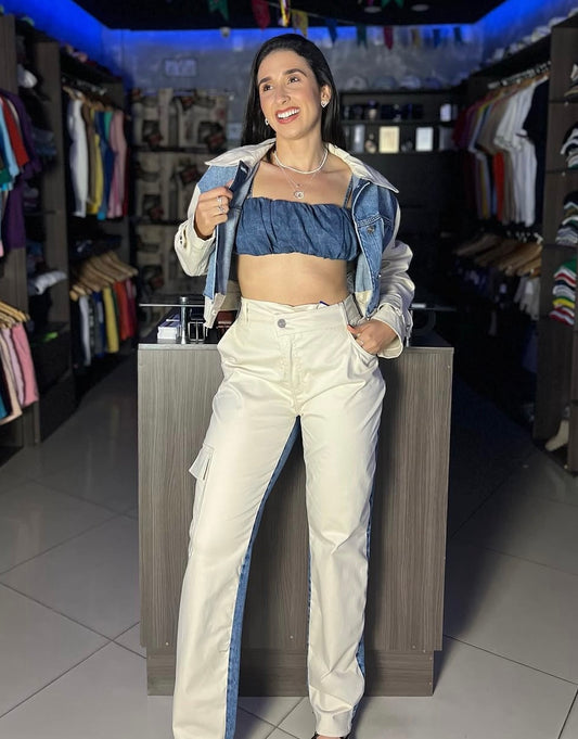 CALÇA JEANS COLCCI CARGO JADE