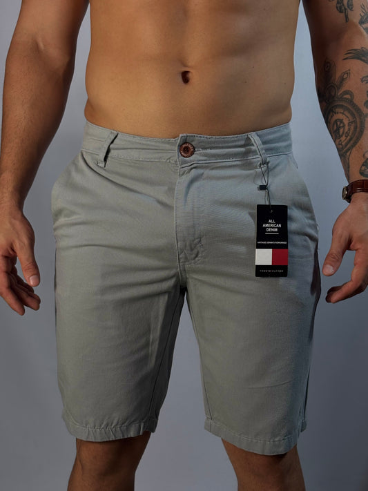 Bermuda Alfaiataria Ralph Lauren | Sarja Twill Soft - cinza neblina