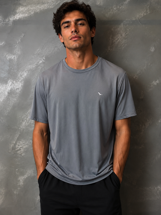 Camiseta Yacht Dry Level Cinza Claro