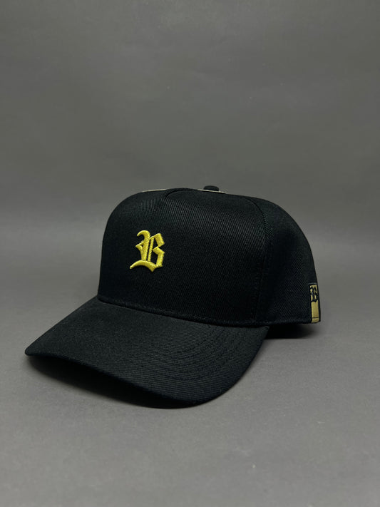 BONÉ SNAPBACK ABA GOLD PRETO