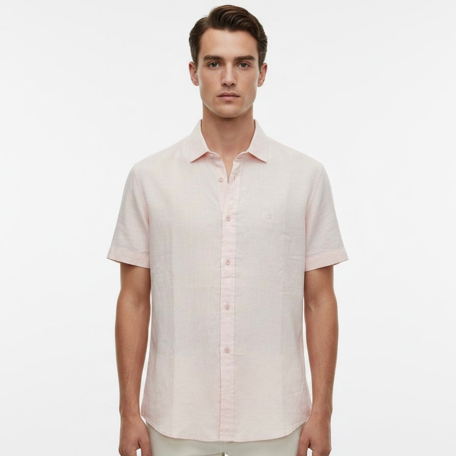 Camisa X | Casual Viscolinho - Light Pink