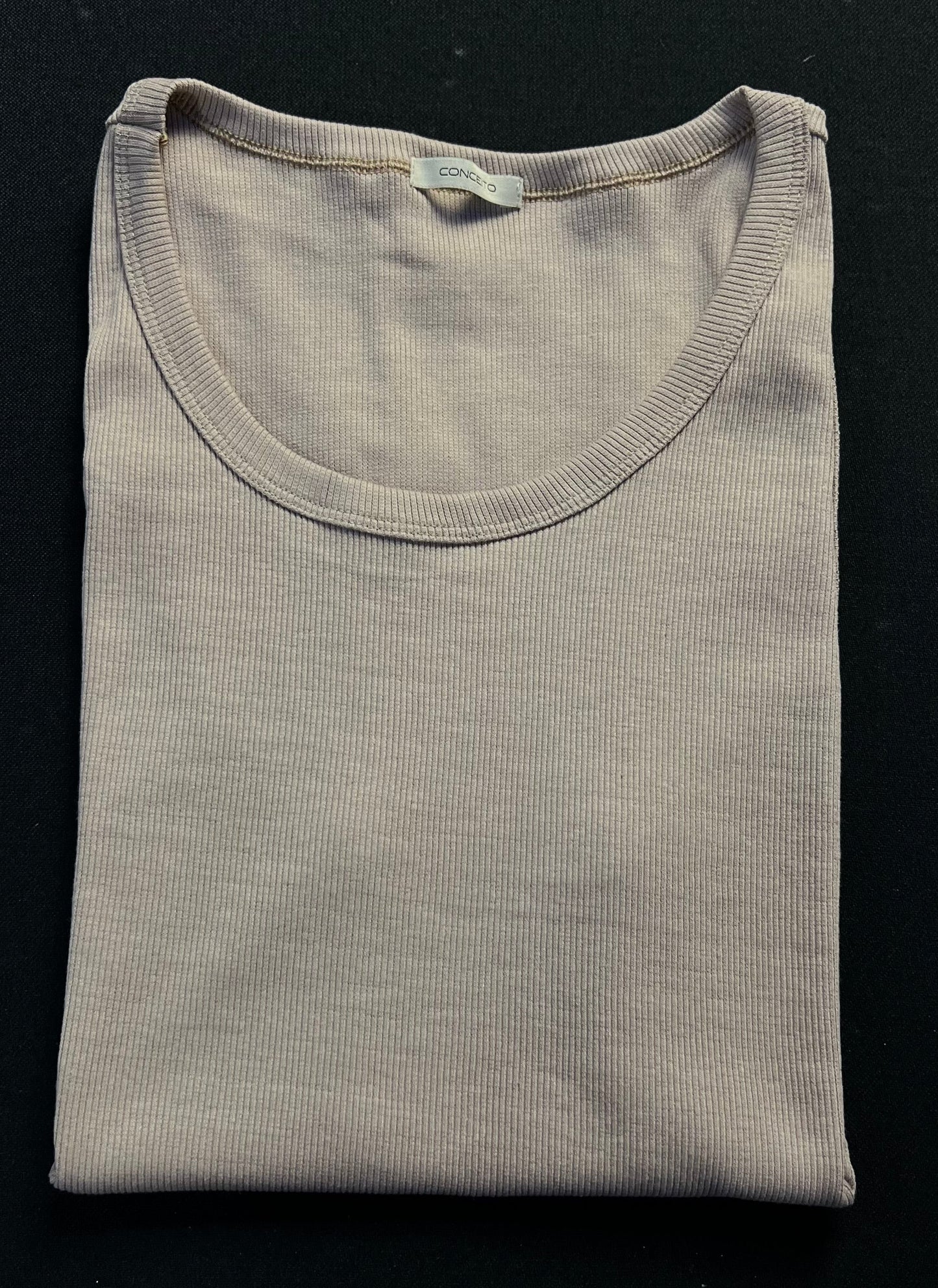 Regata Conceito | Ribbed Fit Tank Canelada - Stone Beige