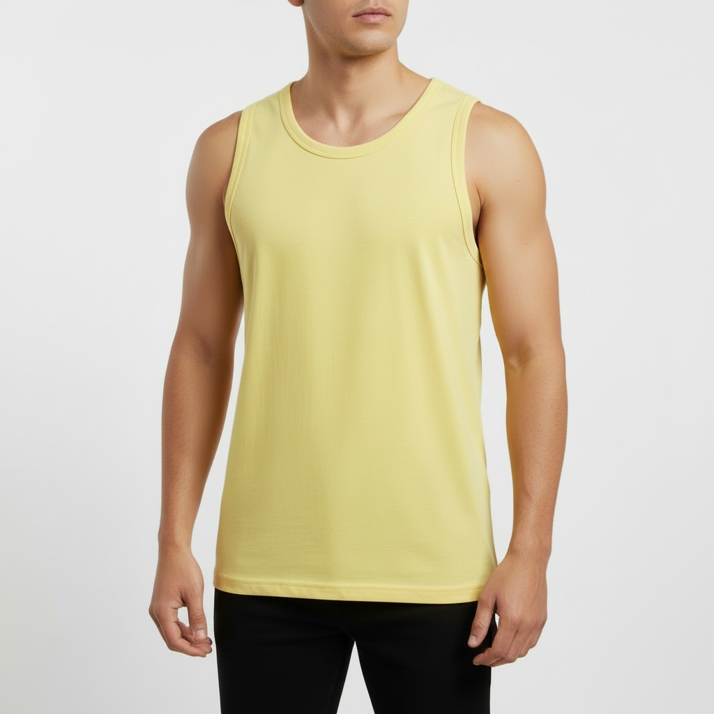 Regata | Ribbed Fit Tank Canelada - Light Yellow