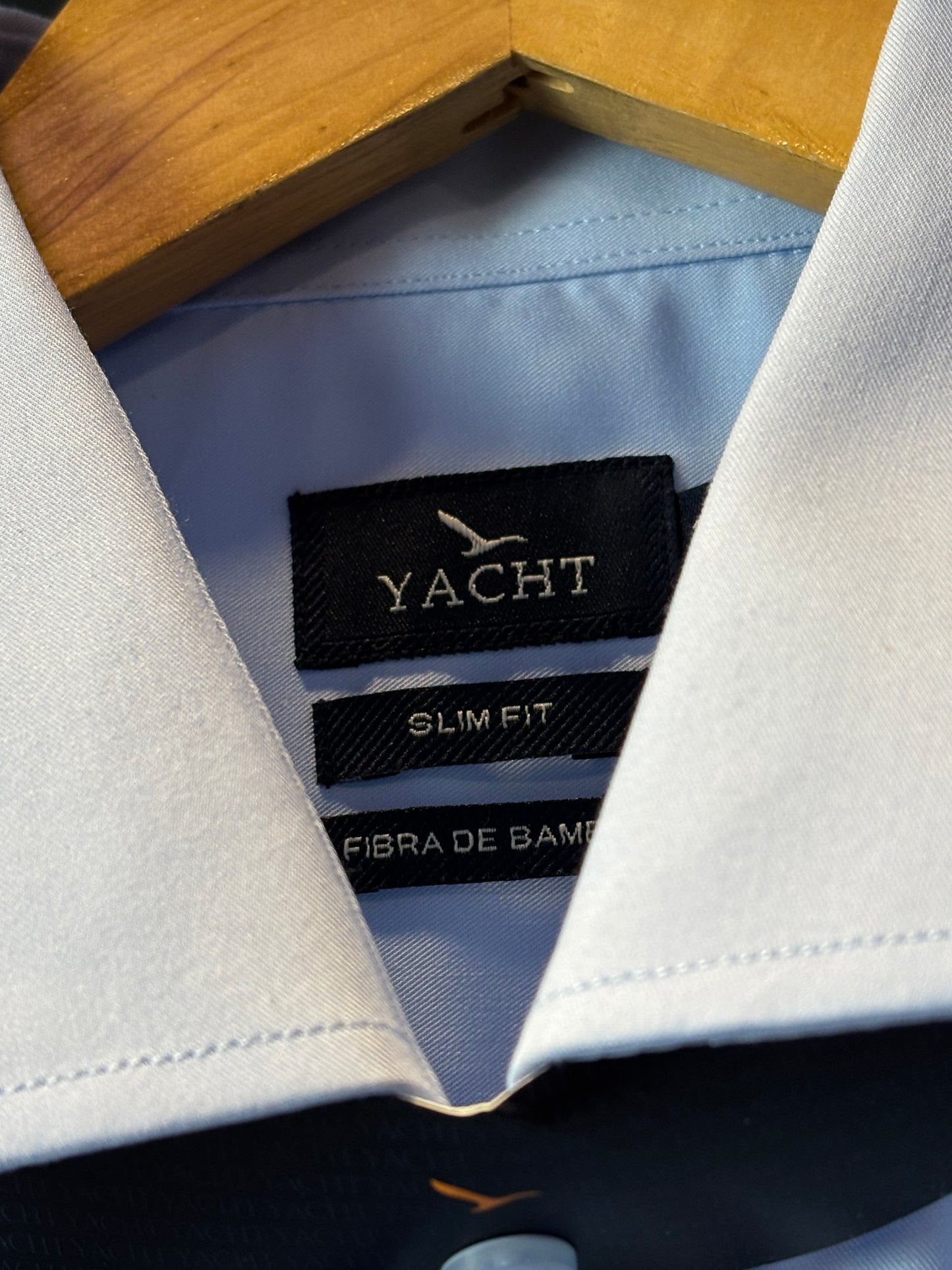 Camisa Social Yacht - Slim Fit - Fibra de Bambu - Azul Clara