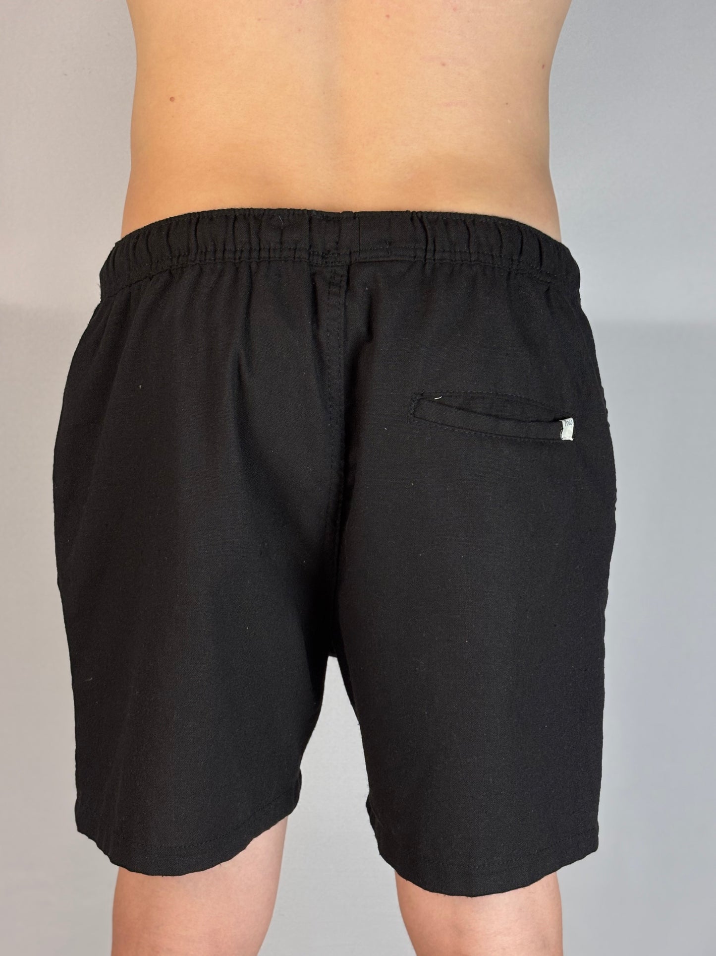 Short Casual Polo Ralph Lauren | Linho Natural Flow - Black