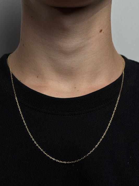 Cadeado | corrente banhada a ouro 18K | 60cm