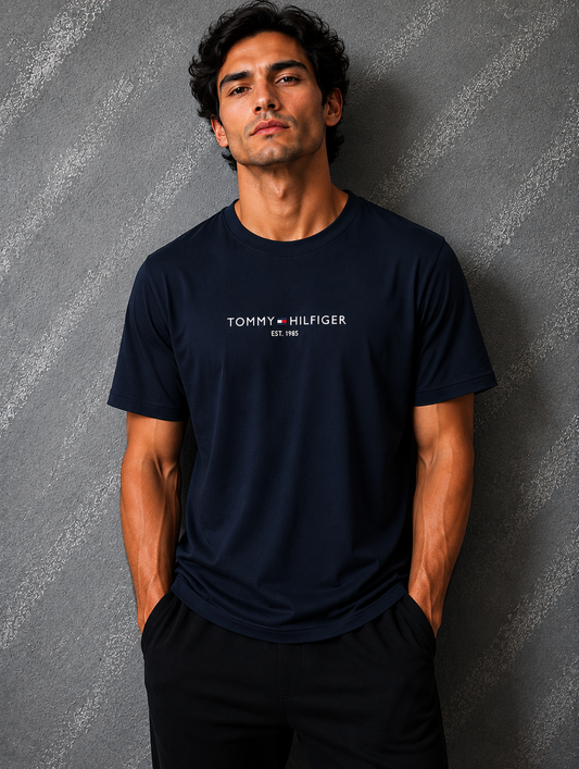 T-Shirt Tommy | Special Tee Super Cotton Pima - Azul Marinho