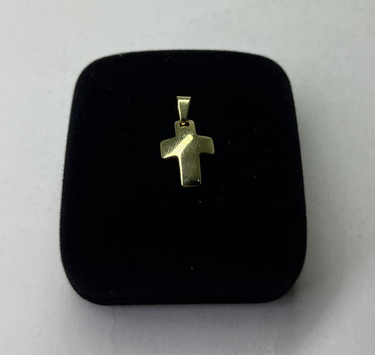 PINGENTE CRUZ BANHADO A OURO