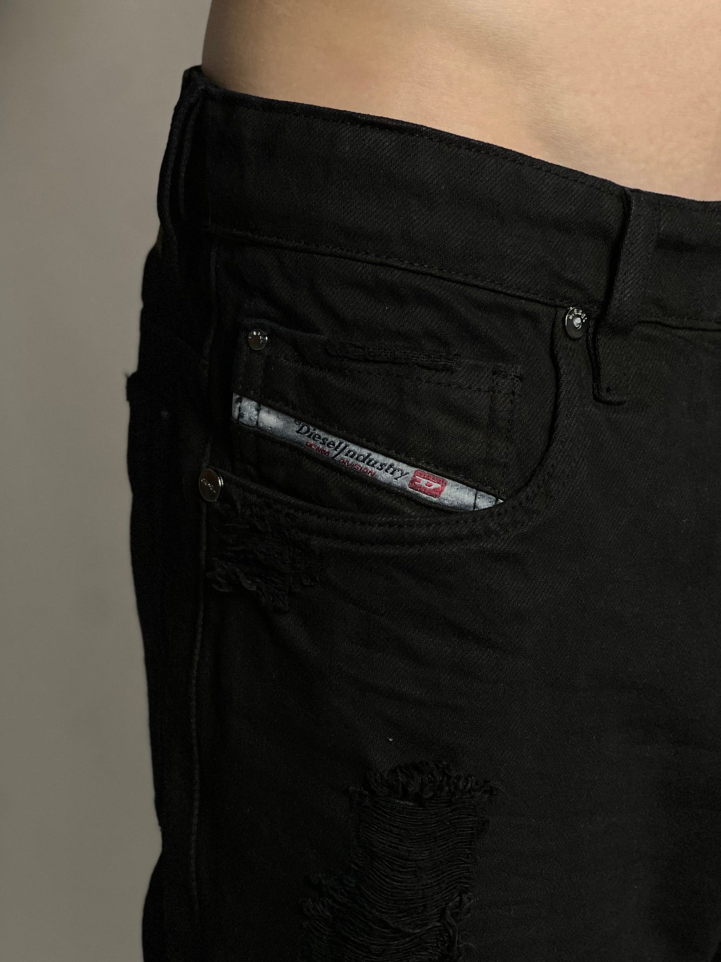 Bermuda Jeans Diesel | Denim Crown - Black ônix