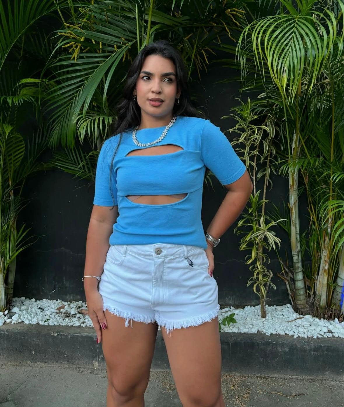 SHORT COLCCI JEANS - BRANCO