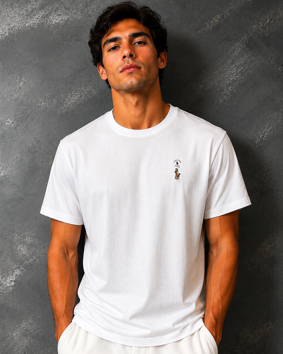 T-Shirt Ralph Lauren Tee Special Cotton Pima Branca Clássica