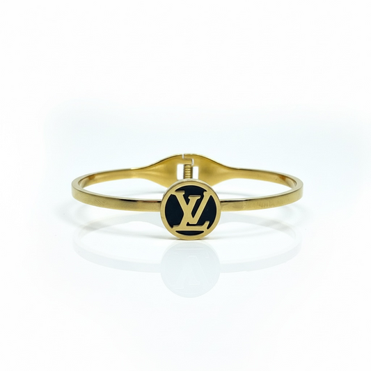 Bracelete LV | Iconic Luxury 2 anos de garantia - Gold Steel