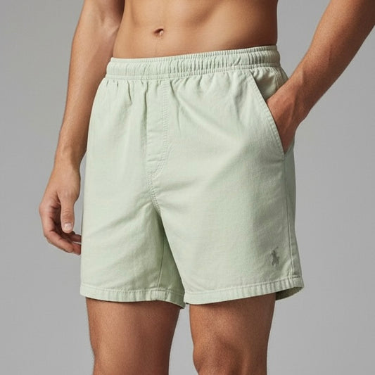 Short Casual Polo Ralph Lauren | Linho Natural Flow - Bege