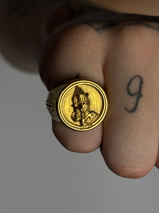 Anel | Aço Dourado Blessed 22 cm