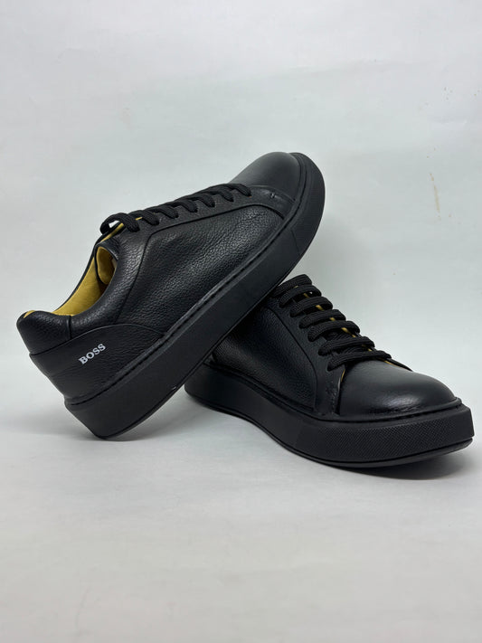 Tênis Hugo Boss Couro | Preto Premium
