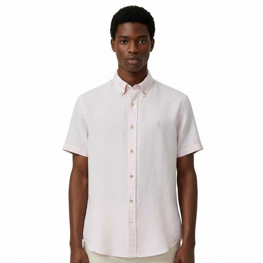 Camisa Ralph Lauren | Casual Linho - Super Light Pink