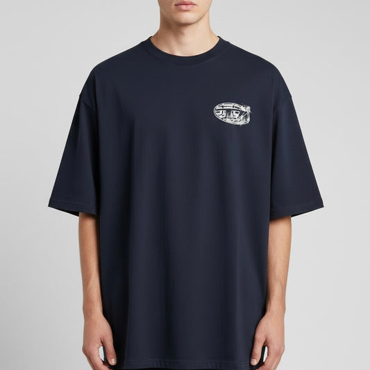 Camiseta Diesel | Oversized - Azul Marinho