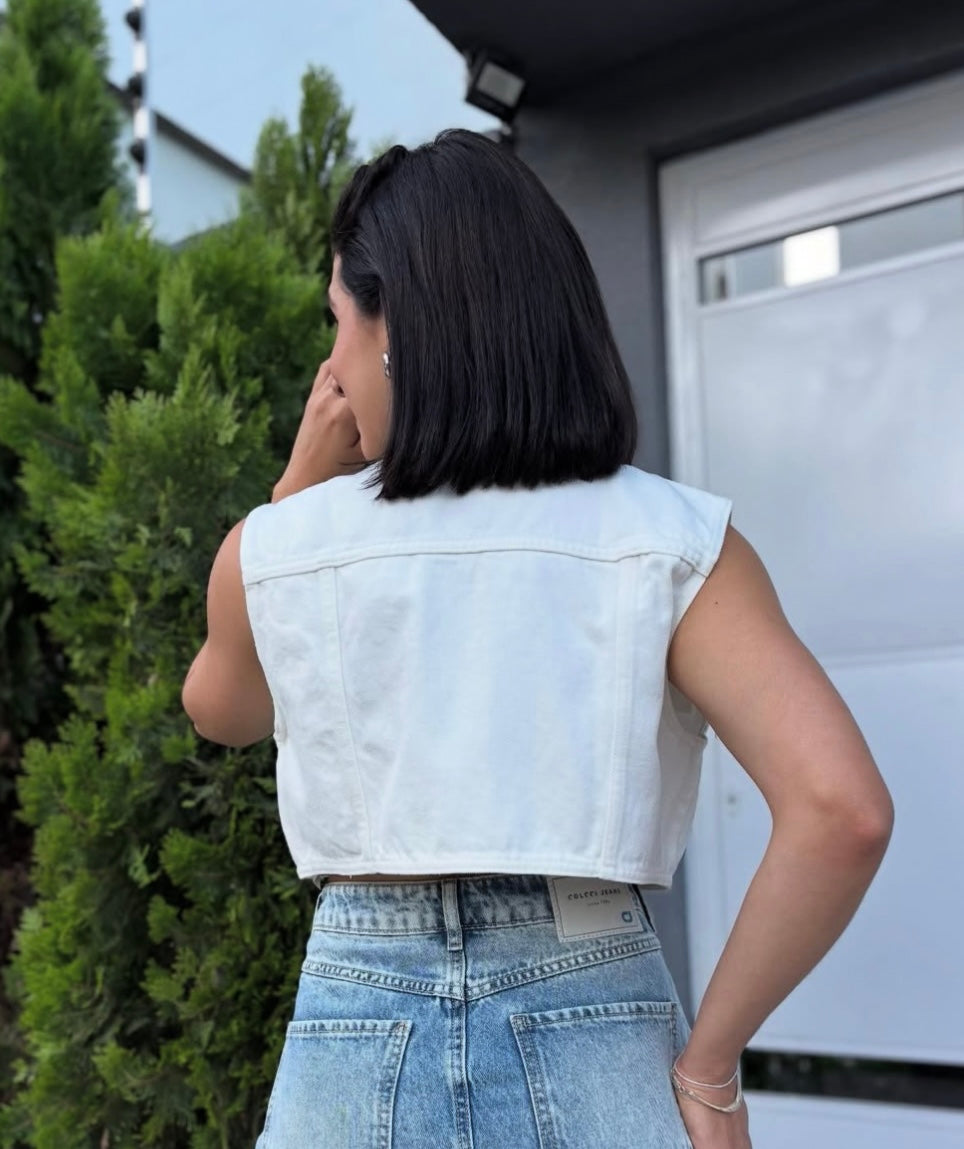 COLETE SARJA COLCCI- BRANCO