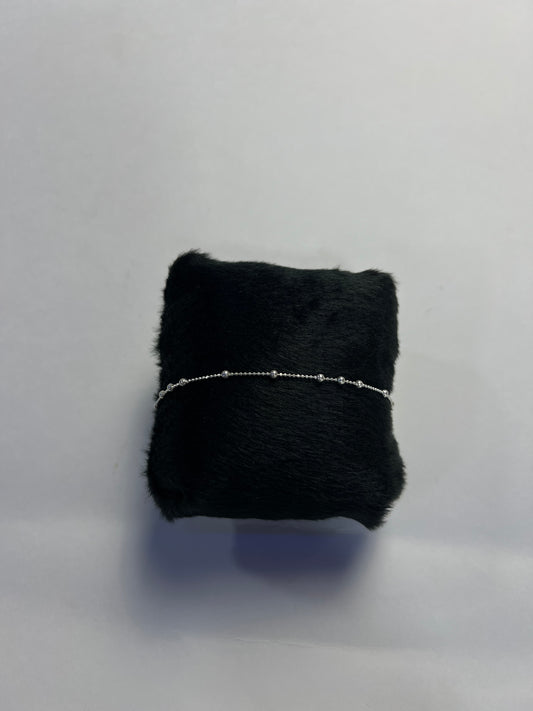 PULSEIRA PRATA BOLINHAS