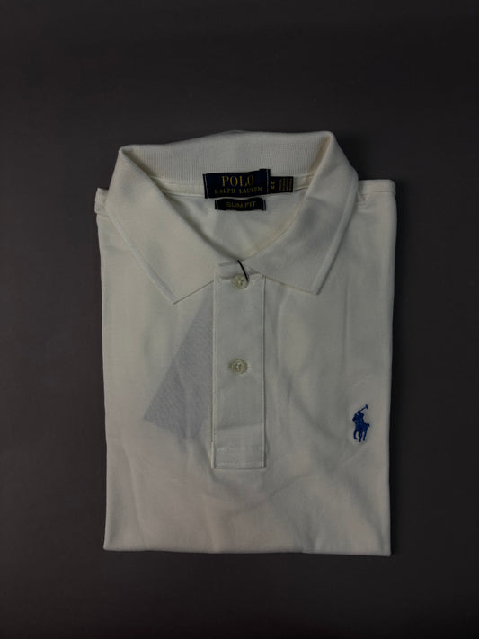 Camisa Polo Ralph Lauren | Piquet - Nuvem Off White