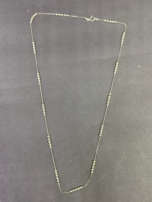 Corrente Bolinhas Prata 925 italiana