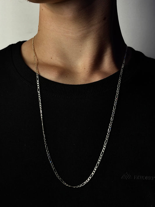 Corrente De Prata Fígaro 70CM