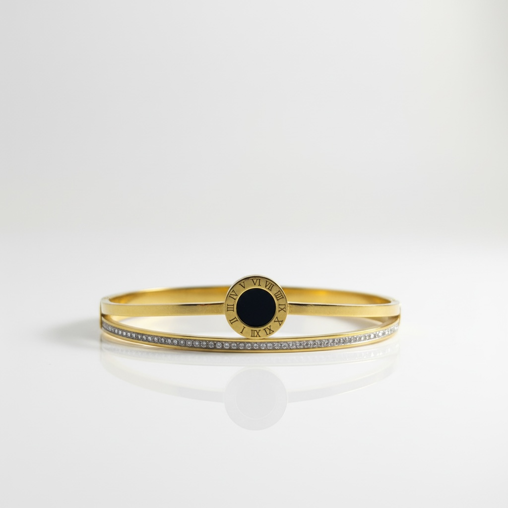 Bracelete Roma | Iconic Luxury 2 anos de garantia - Gold Steel
