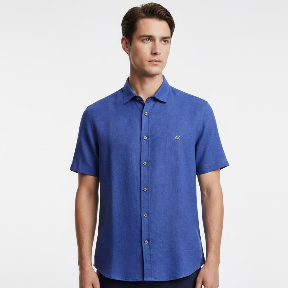 Camisa X | Casual Linho - Blue Force