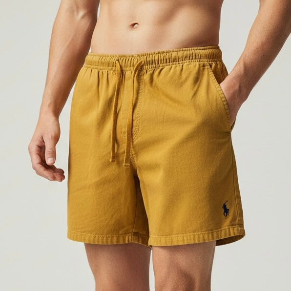 Short Casual Polo Ralph Lauren | Linho Natural Flow - Terra